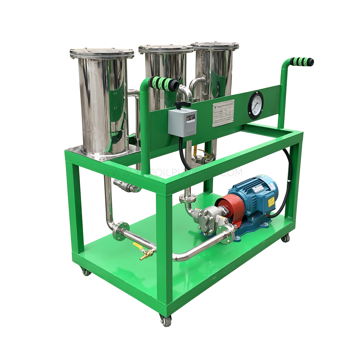 Máquina portátil de filtro de aceite de acero inoxidable JL-S