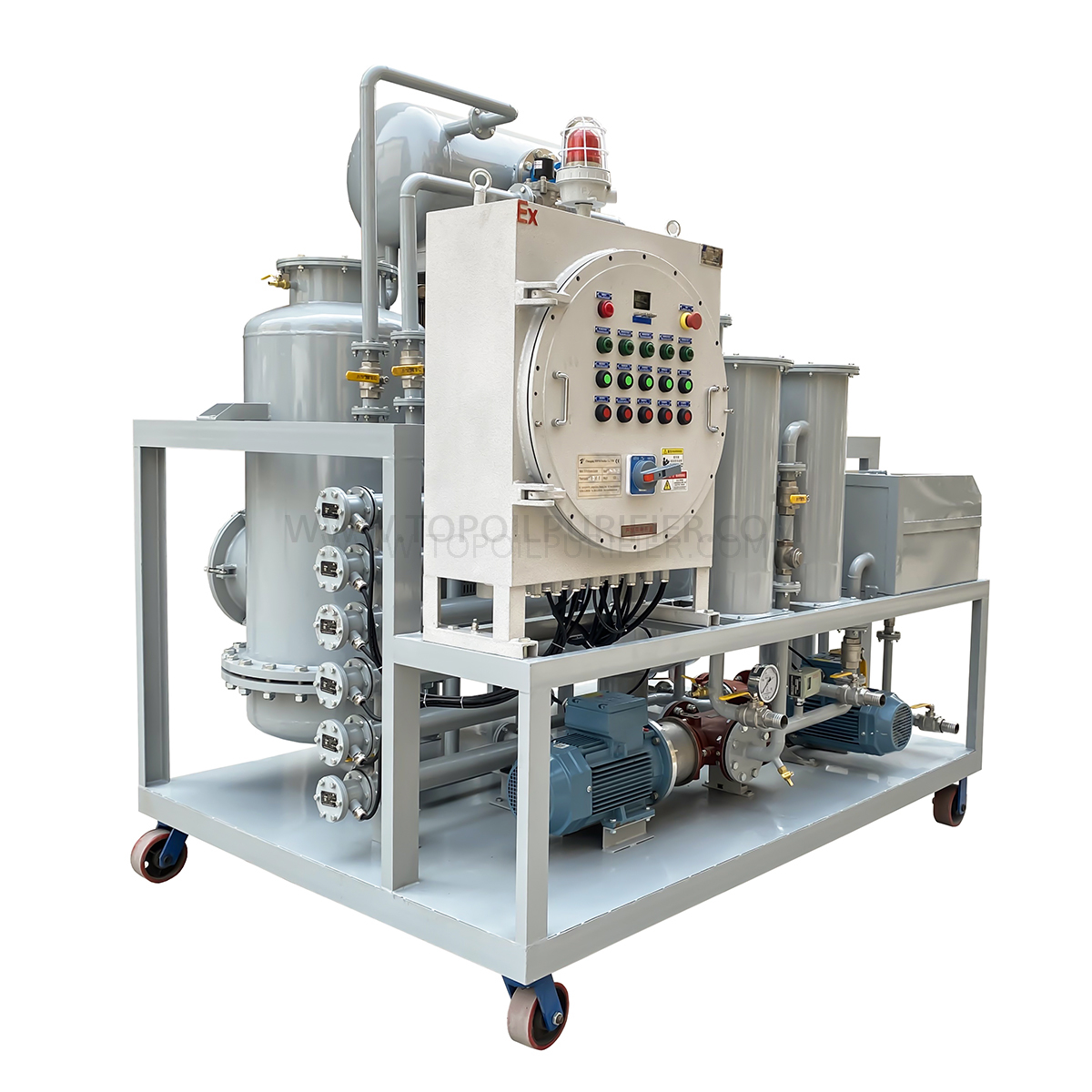 Máquina de decoloración y purificación de aceite combustible diésel TYR-Ex